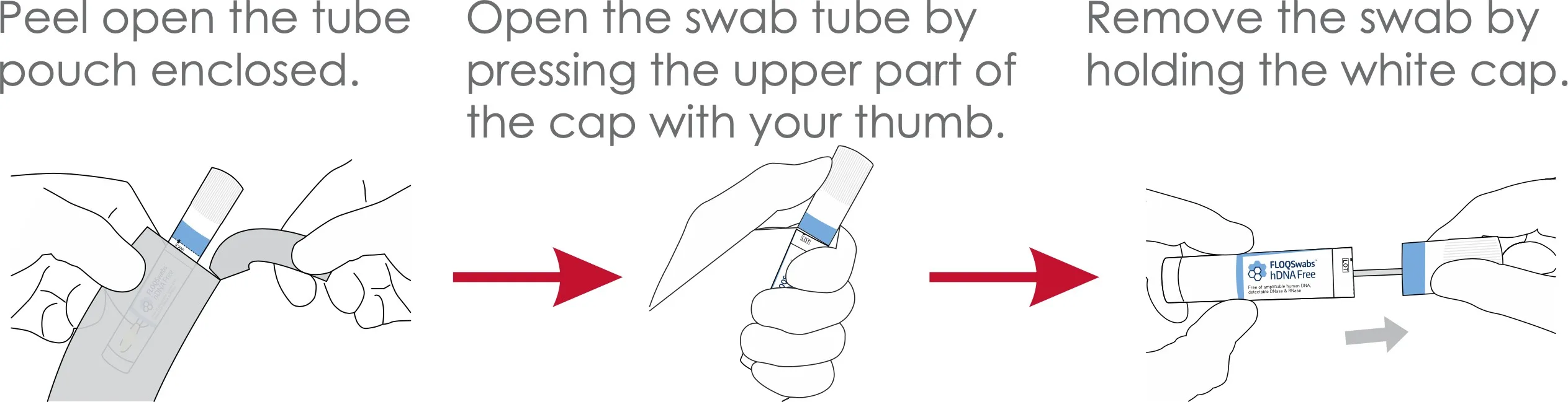 Rubbing the swab against the inside of both cheeks for 60 seconds